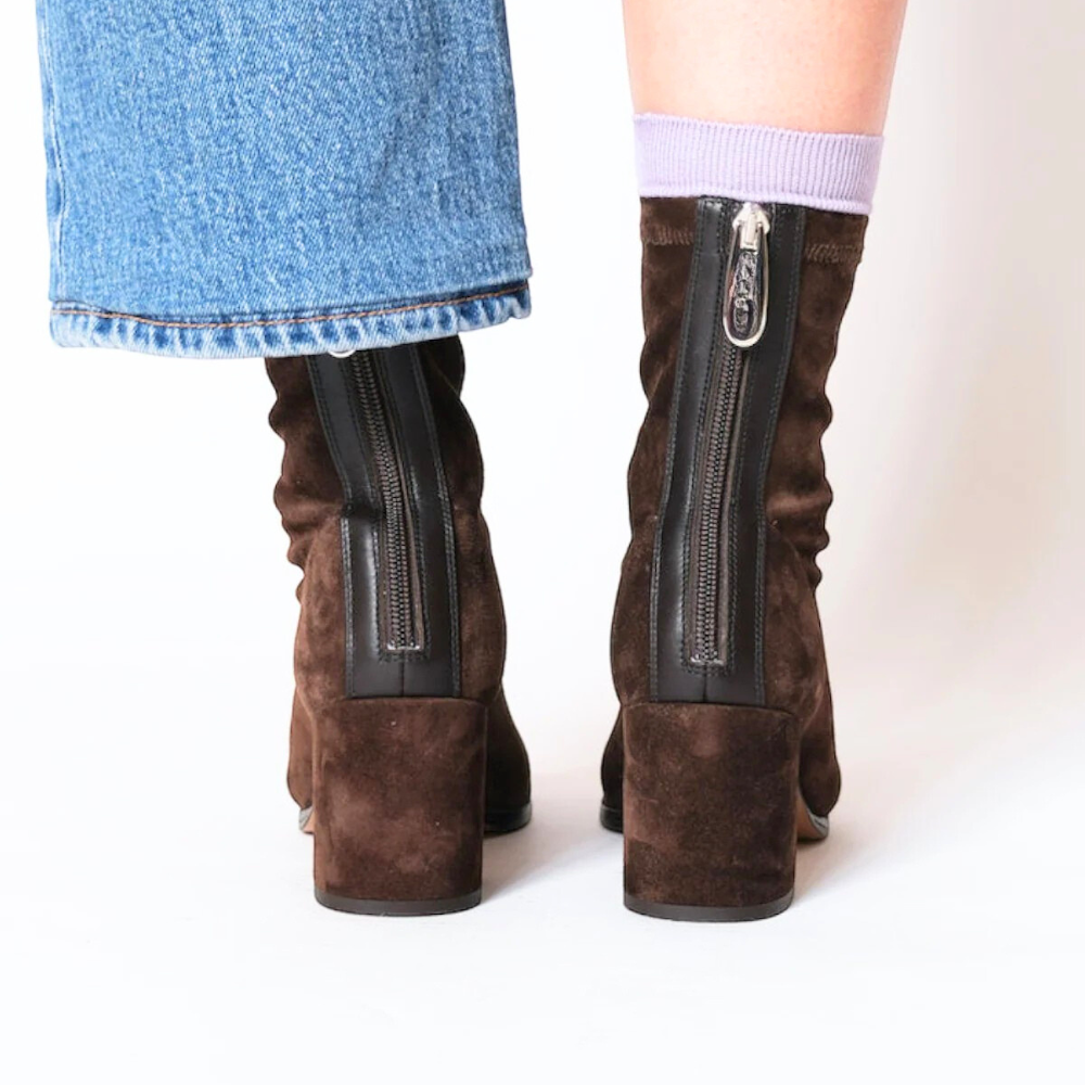 Ava | Bottines Élégantes à Talons Carrés