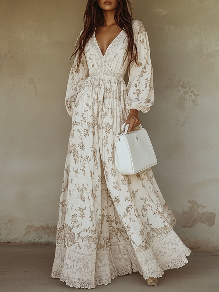Boho Floral Maxi Dress